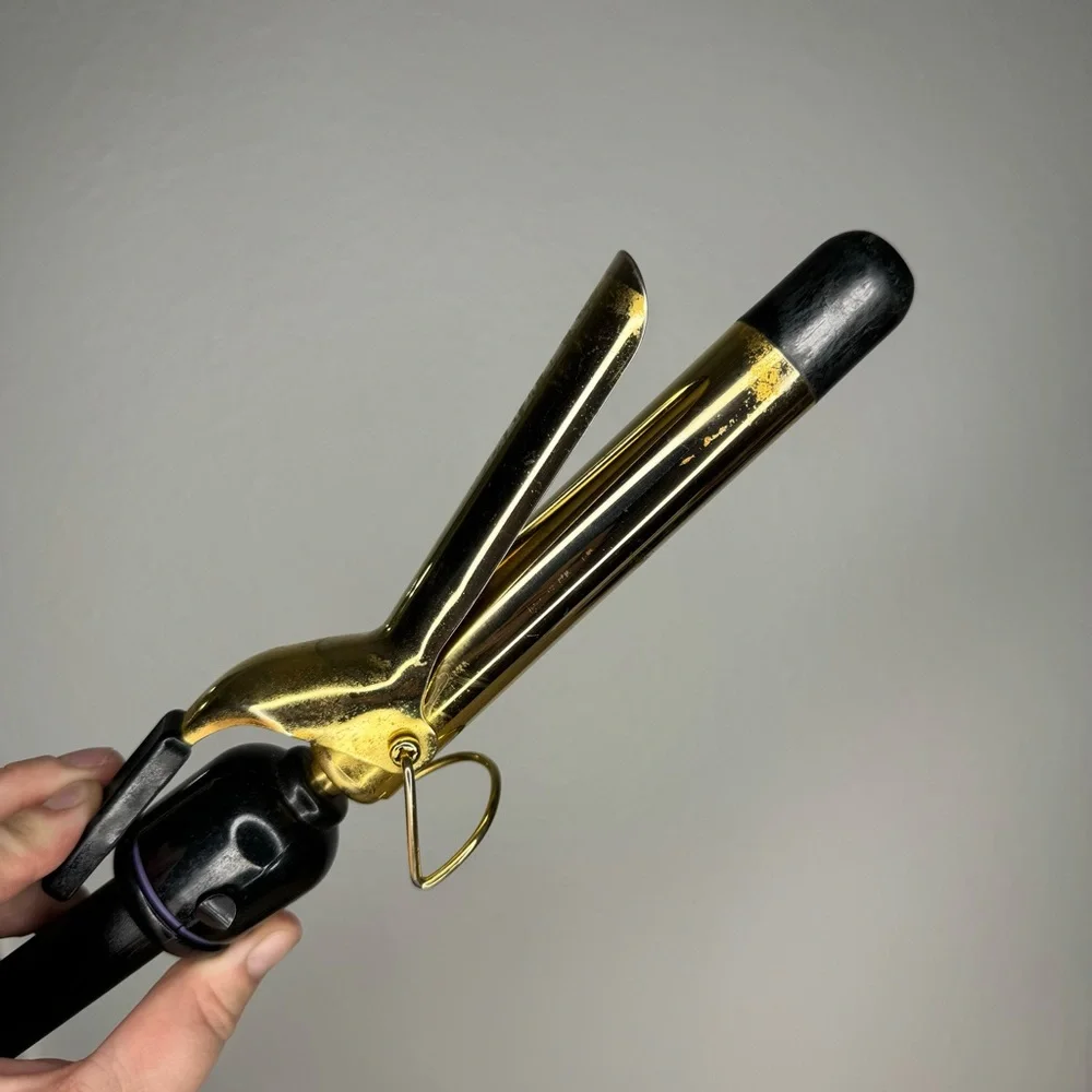 Hot Tools Gold Barrel Curling Iron‎ 1” Wand? - Used- See Description